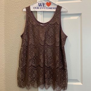 COPY - Maurices Lace Tank Top